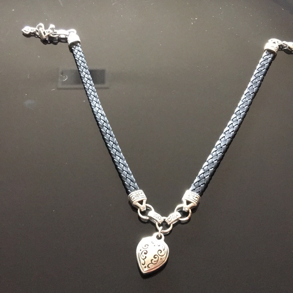 Brighton leather choker necklace